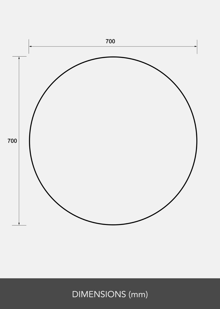 Кръгъл Огледало 70 cm Ø