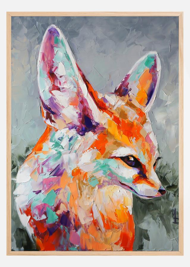 Fox Painting Постер