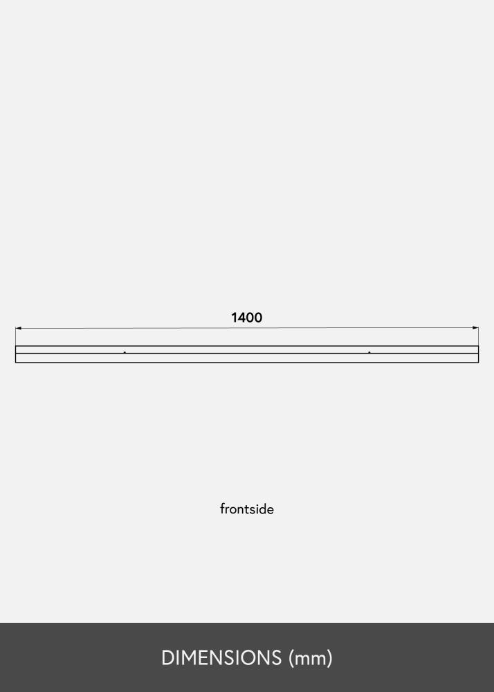 Рафт за картини бяло 140 cm