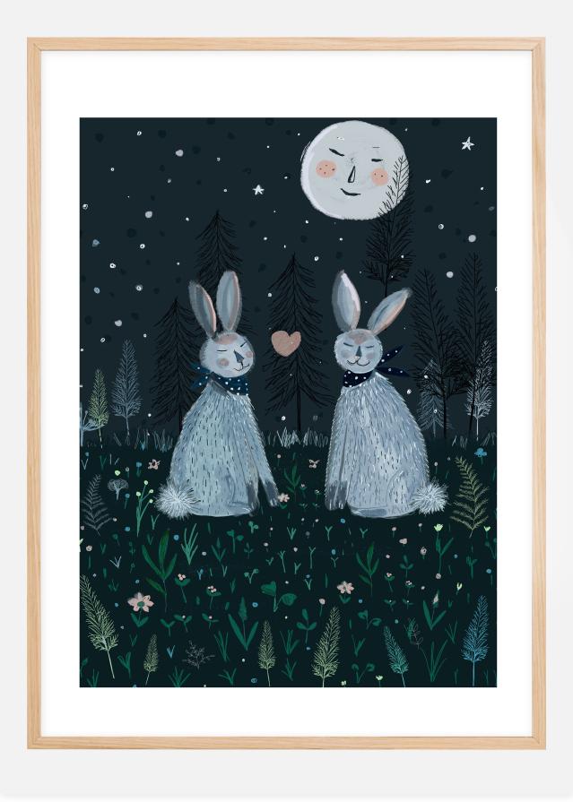 Rabbits in the Forest Постер