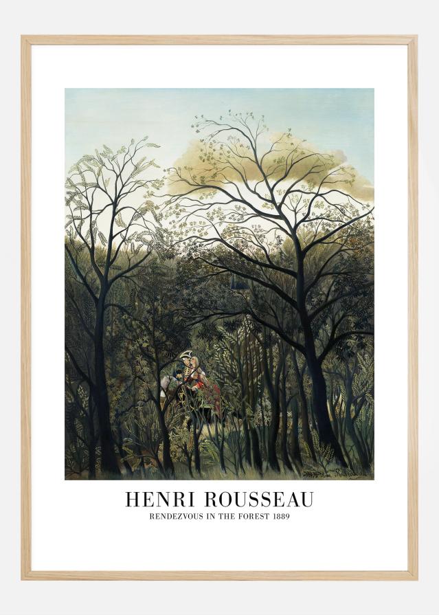 Henri Rousseau - Rendezvous In The Forest Постер