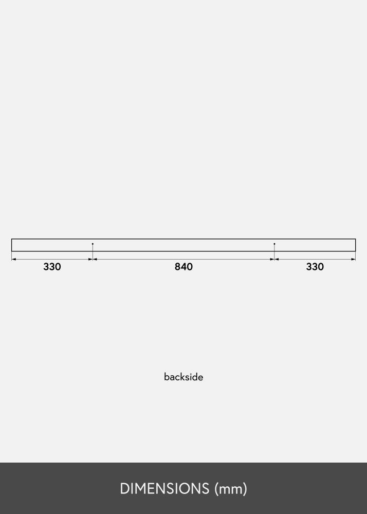 Рафт за картини Черно 150 cm