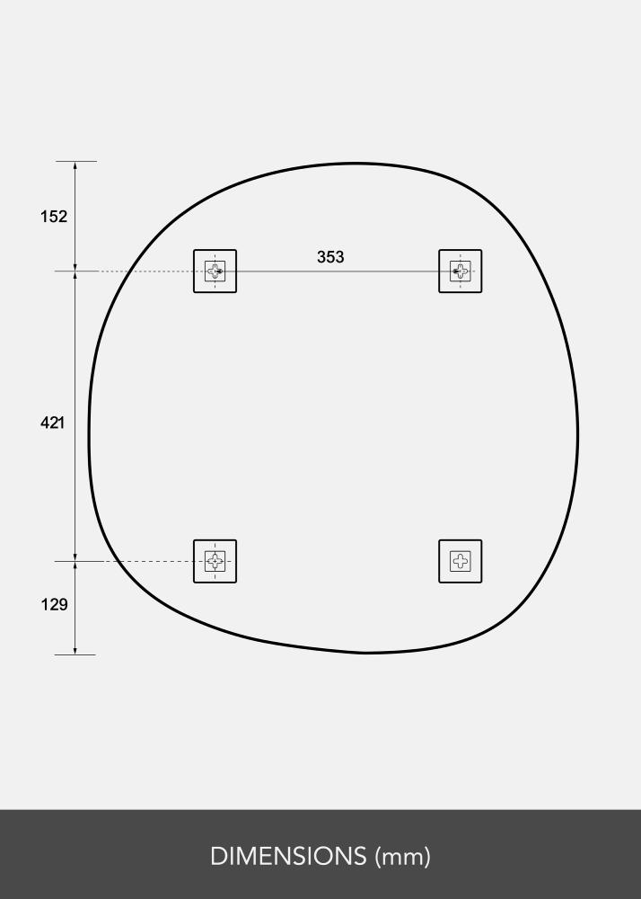 Огледало Roundy II 70x70 cm