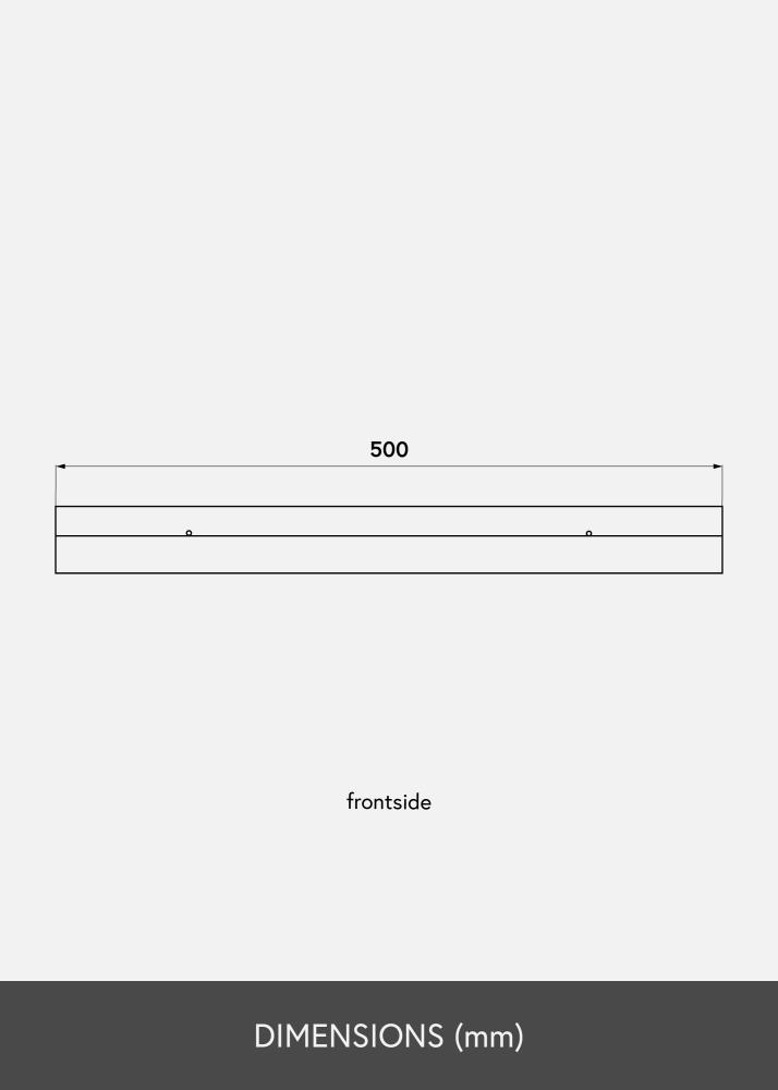 Рафт за картини Дъб 50 cm