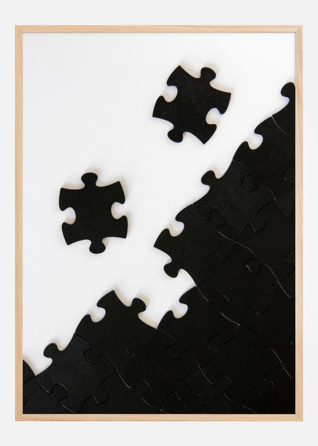 Black Puzzle Piece Постер