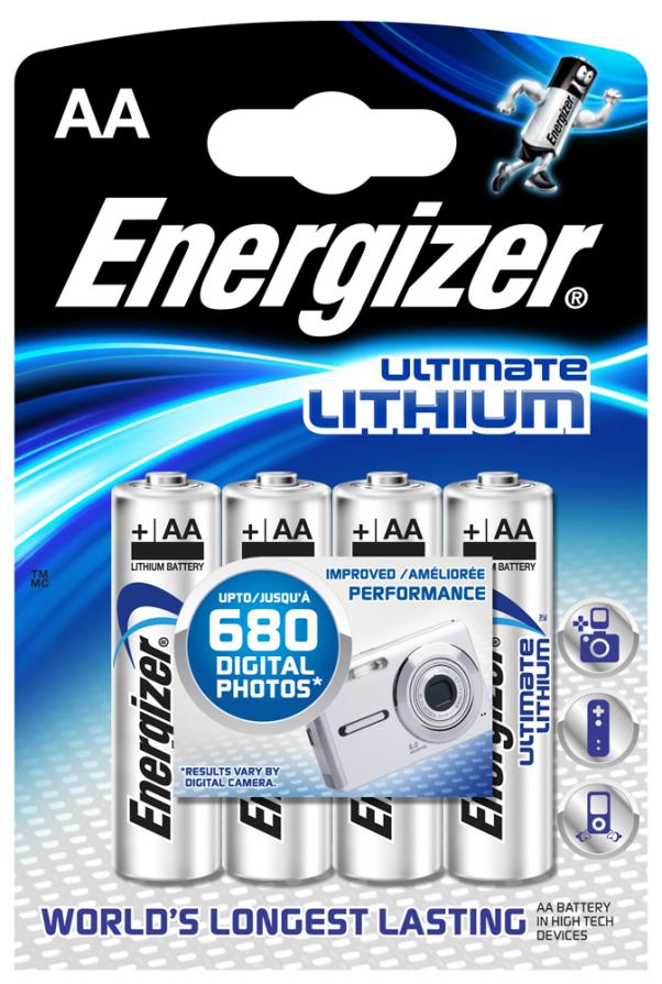 Energizer Ultimate Литий AA Опаковка от 3 бр.