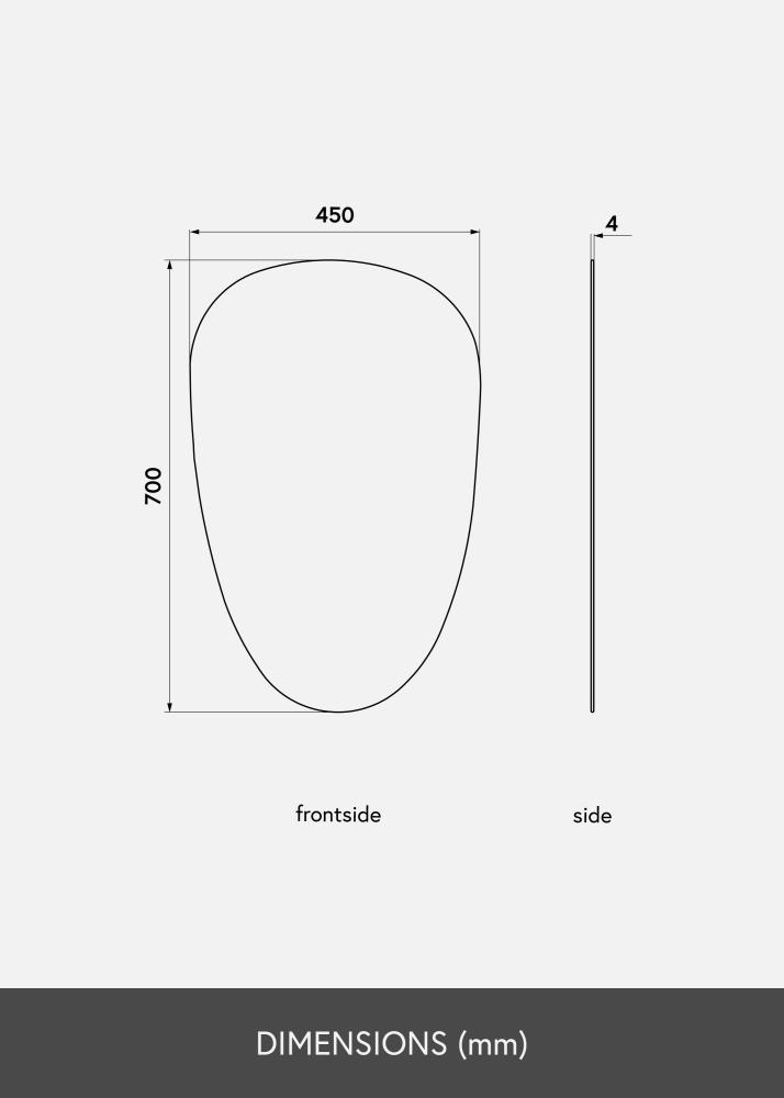 KAILA Огледало Shape II 45x70 cm