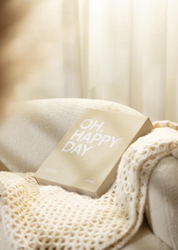 KAILA OH HAPPY DAY Grey - Coffee Table Photo Album (60 Черни страници)