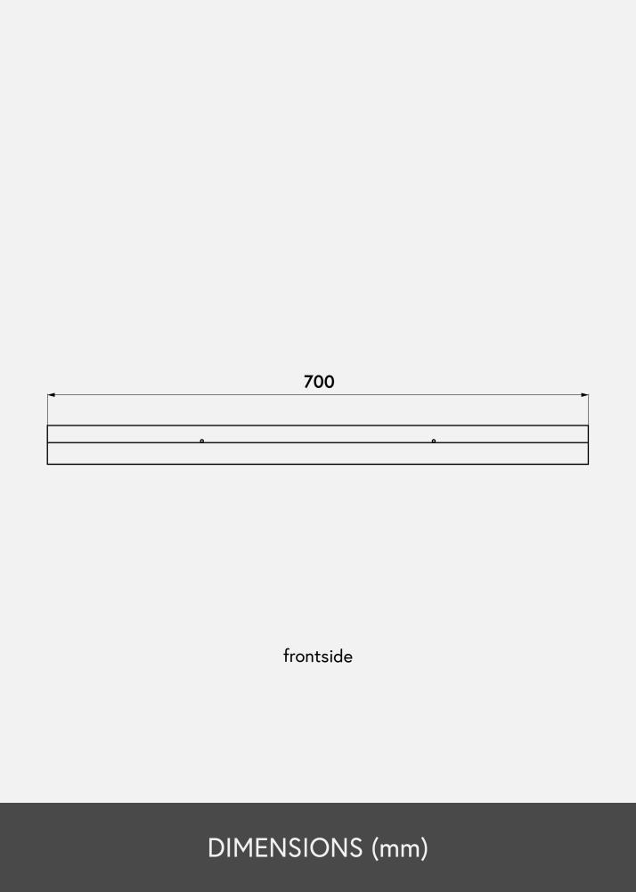 Рафт за картини Черно 70 cm