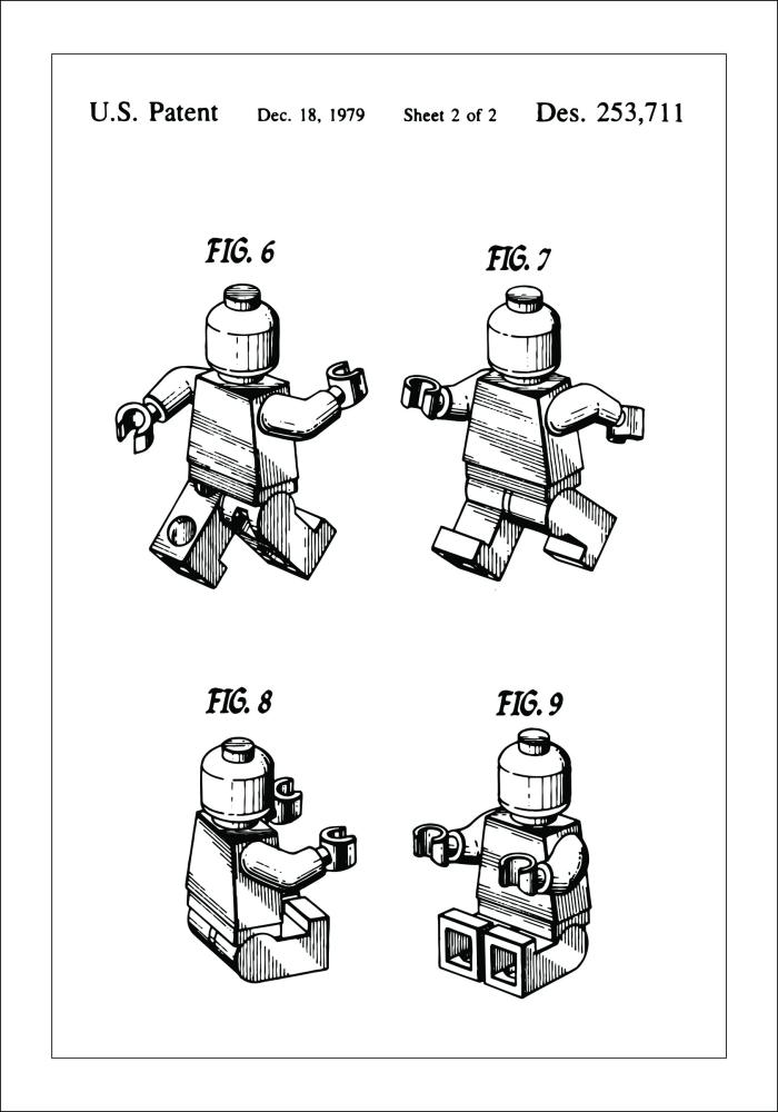 Патентен чертеж - Lego II Постер